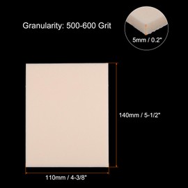QUARKZMAN 16 Stück Schleifschwamm 5-1/2" x 4-3/8" Schleifschwämme Pad 500-600 Körnung Handschleifschwämme Blatt Nass Trocken Schleifpapier für Modell Trockenbau, Beige