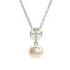 Monteverdi Damen-Halskette Perlenanhänger 45cm 925 Sterling Silber rhodiniert VNAMONJ-NL-0042
