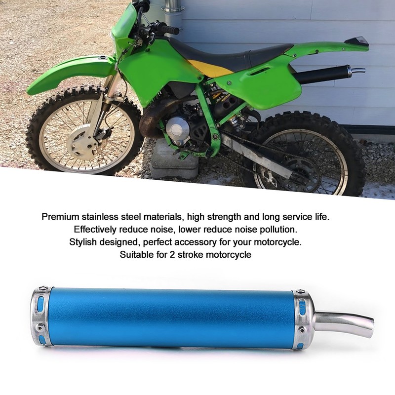 Stainless Steel Exhaust Muffler Silencer 20mm/0.8in Modified Parts for 2