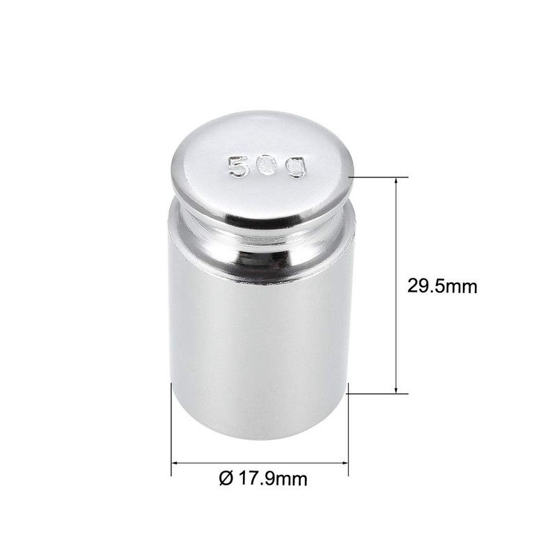 sourcing map Gram Calibration Weight M1 Precision Steel Chrome-Plated for