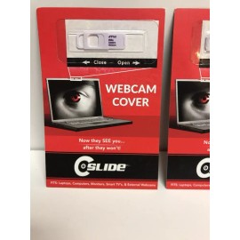 C-Slide Lot Of 2 C-Slide WebCam Cover for Laptops Computers Monitors Smart TVs Webcams