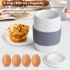 Professional Ceramic Egg Cooker for Microwave, Quick Scrambled Egg Maker