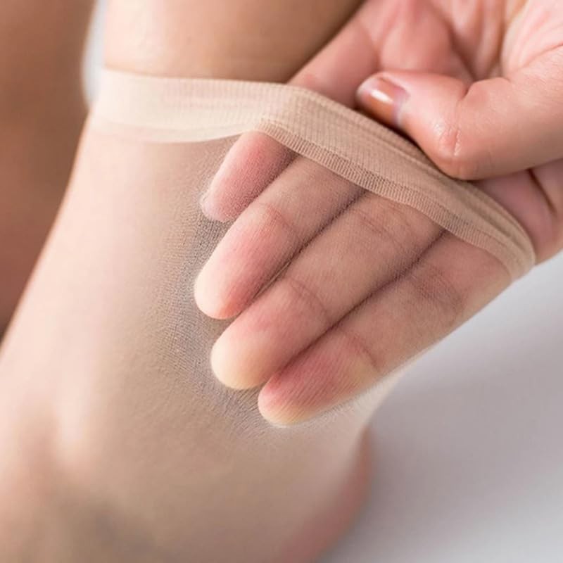 QING HONG 10 pairs of sheer socks15 Denier Ankle Socks