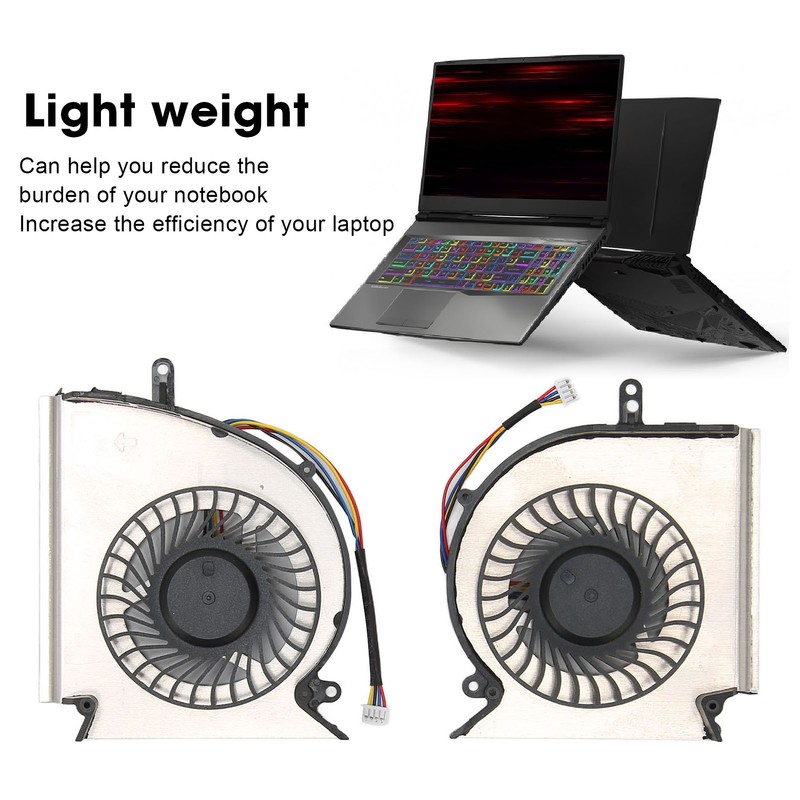 CPU GPU Cooling Fan for MSI GE75 GP75 GL75 Low