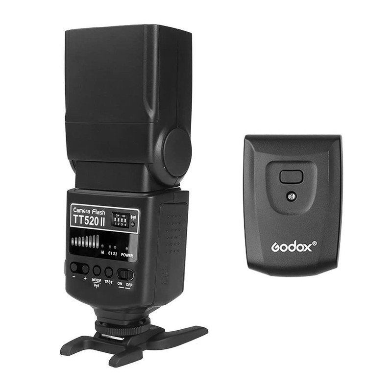 Godox TT520 II On-Camera Flash Electronic Speedlite + AT-16 2.4G