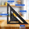 2-Piece Framing Square 12 Inch and Combination Square Set, Aluminum