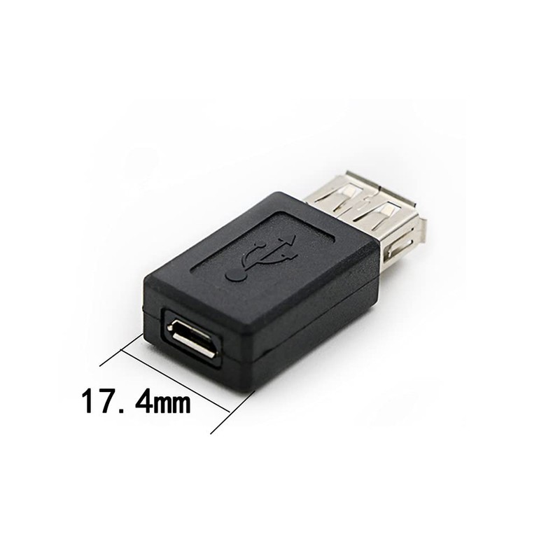 rgzhihuifz 3 Pack USB 2.0 A Female to USB Micro