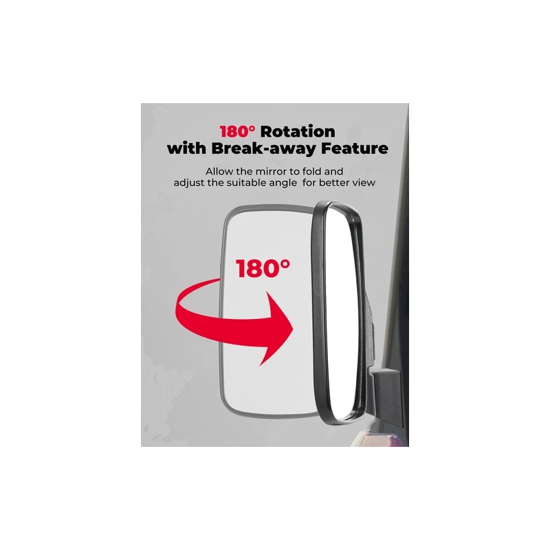 OUMURS 2889241 Side View Mirrors Door Mounted for Polaris Ranger