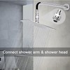 Gasea Shower Head Adapter, 360° Universal Rotating Shower Head Ball