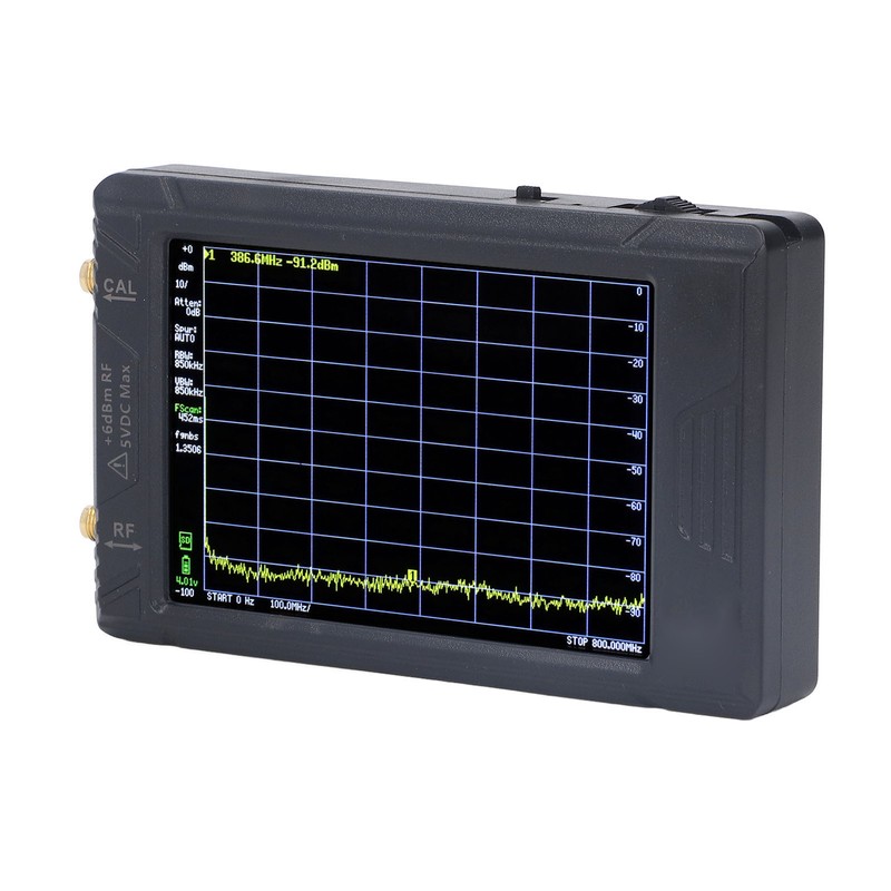 Spectrum Frequency Analyzer Resolution Switchable 100KHZ to 5.3GHZ 4in Screen