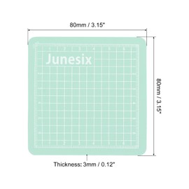 MECCANIXITY 3.1" x 3.1" Cutting Mats Rotary Fabric Mat Sewing Mat Double Sided Mini for Hobbyist DIY Craft Creative Design, Mint Green