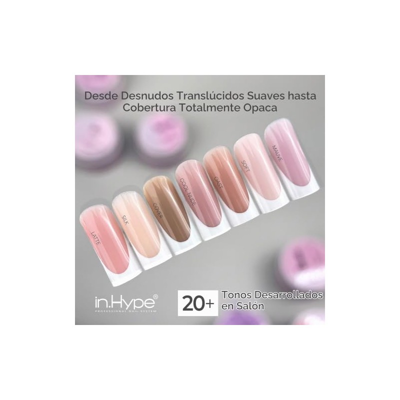 IN.HYPE Gel constructor de camuflaje UV/LED para extensión de uñas