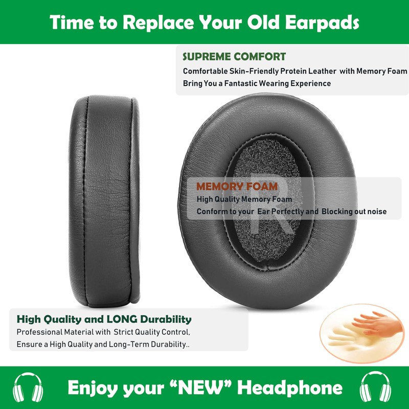 ACCOUTA Ear Cushions Compatible with HyperX Cloud Pro/Cloud II/Cloud Alpha/Cloud