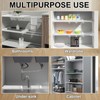 Gerrii 2 Pcs Closet Tension Shelf Rod Expandable Shelf Locker