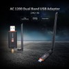 Dual Band USB Adapter 1300M 2.4G+5G USB3.0 External Wireless Network
