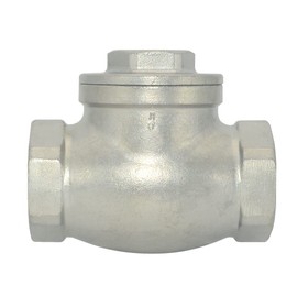 Dsmpipeft Stainless Steel SS316 Swing Check Valve,NPT Female x Female Thread,WOG 200 PSI PN16 CF8M (1-1/4")
