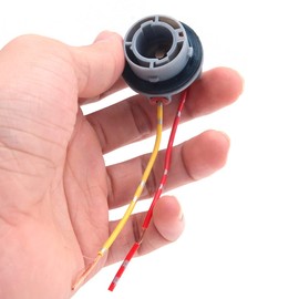 ANCLLO 2 Pcs Replacement Lamp Socket Connector Turn Signal Stop Tail Brake Light 382 BA15S P21W 1156