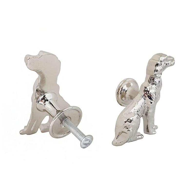 Mizhang Cabinet Knobs Drawer Knobs,Cute Metal Dog Decorative Knob Pulls