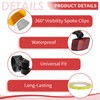 GOWTX Bicycle Reflectors Spoke Reflectors Set, Bicycle Reflectors Front Rear