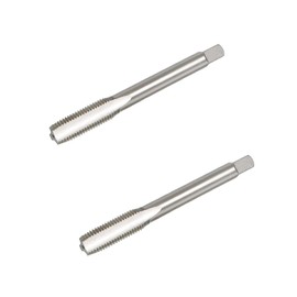 Aopin M8 x 1 Taper Hand Tap HSS Metric High Speed Steel Hand/Machine Use Straight Flute Thread Tap, Used for Making New Screws, Re-Threading Damaged and Clogged Screws, 2 Pcs