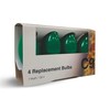 Brite Star 4Ct C9 Replacement Bulbs,Green