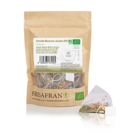 FRISAFRAN - Ecological Alkaline Wellness Infusion in Pyramids | Digestive | Antioxidant - 30Uds