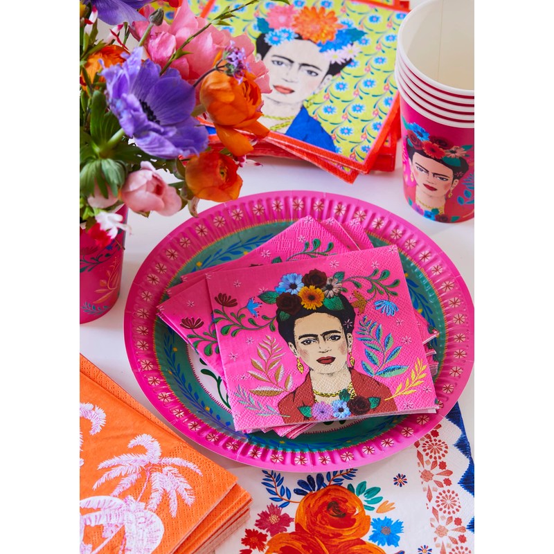 Talking Tables Lot de 8 Gobelets en Papier Rose Bohemien,