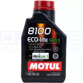 Motul 8100 ECO-lite Gen3 Full Synthetic Engine Oil (5W30, 1 Liter)  111361