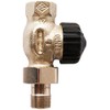 TA Heimeier Thermostat Valve StandardDurchgangsform, Brass Nickel-Plated 3/8 Inch, 2202–01,000