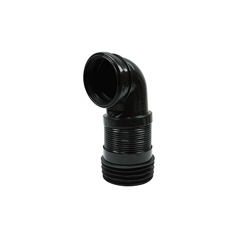 90mm Inlet x 90-110mm Outlet Toilet Flexible Pan Connector Elbow