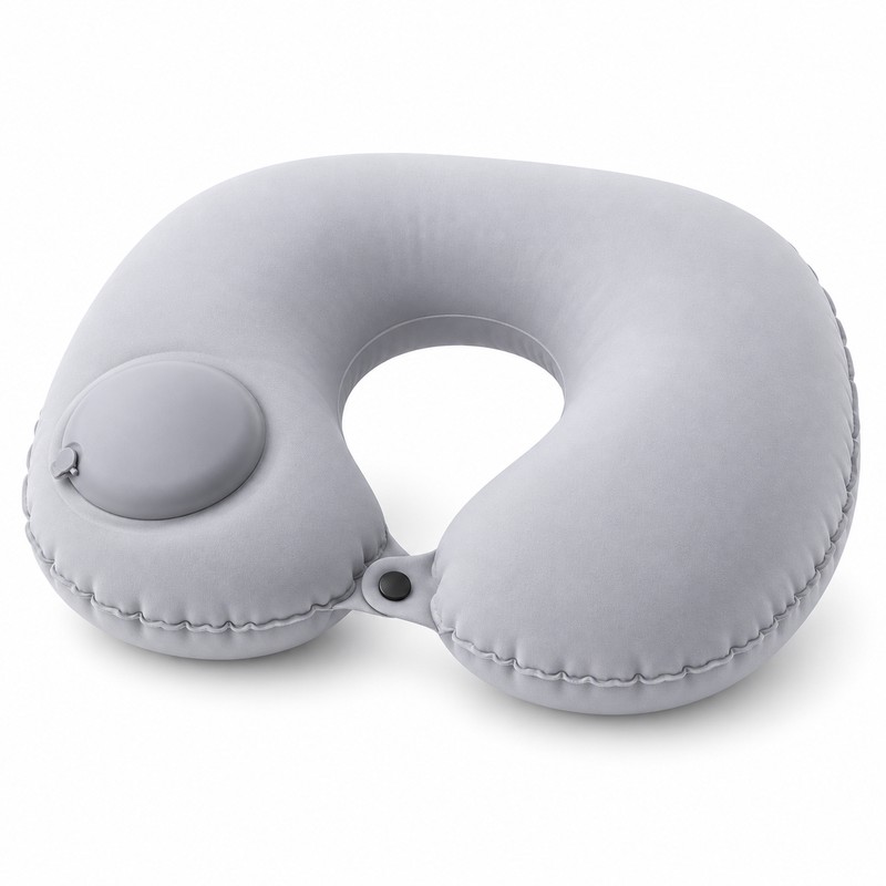 Inflatable Travel Neck Pillow – U-Shaped Portable Airplane Pillow with
