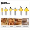 1/2 Shank Router Bit Set of 35 Pieces,Tungsten Carbide Router