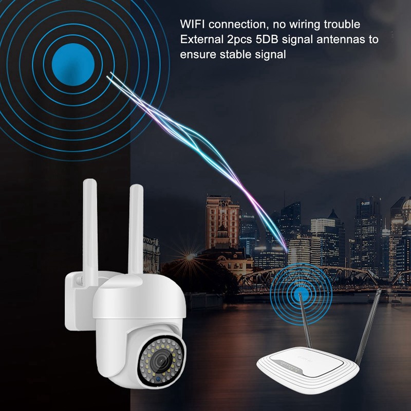 2MP PTZ Smart Camera 1080P IP66 Waterproof 5G 2.4G WiFi