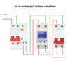 LCD Digital Energy Meter Single Phase 2P Electricity Usage Monitor