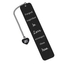 6th Iron Anniversary Bookmark Gifts, Iron Gifts 6th Anniversary GIFS for Men, Engagement Gifts for Couples, Sweetest Day Gifts for Boyfriend, 6th Wedding Anniversary GIFS, Husband Stocking Stuffers