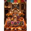 Paquete Kit de 4 Nichos Con Techo Triangular Altar Ofrenda