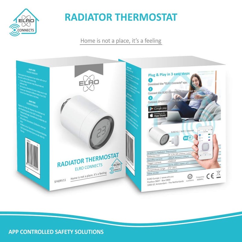 ELRO Connects SF40RV Radiator Thermostat