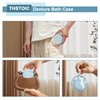 THSTOIC Denture Case & Cup, Travel Retainer Case with Mirror,