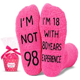 HAPPYPOP 98th Birthday Gifts For Women - 98 Year Old Gifts For Women, 98th Birthday Socks For Her, 98th Gift Ideas
