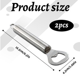 2 Stück Flaschenöffner Bottle Opener Bierflaschenöffner Kapselheber Bieröffner Flaschenöffner Personalisiert Kapselheber Mit Tragbare Lochdesign Großes Geschenke Für Männer Neujahrs Camping