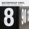 80Pcs 1inch Reflective Mailbox Number Sticker Decal Adhesive Reflective Address