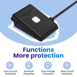 110V Foot Control Pedal Power Cord Compatible with Singer Sewing Machine and Serger 302, 305, 342, 345, 4423, 4552, 4562, 4572, 4622, 5102, 5107, 5122, 5123, 5124, 5127, 5532, 5910, 9015N503,Ultra