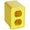 Woodhead 3000 Super-Safeway Multiple Outlet Box - Yellow, Electrical Mounting