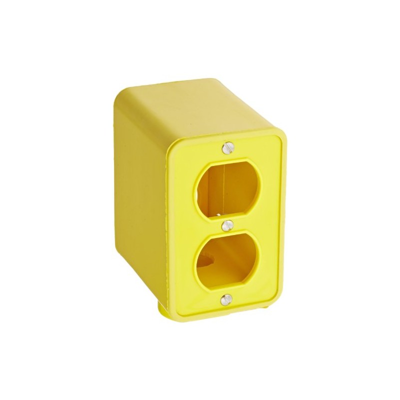 Woodhead 3000 Super-Safeway Multiple Outlet Box - Yellow, Electrical Mounting