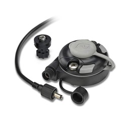 Railblaza E Series 12v 3amp DC Inlet Star Port with Spacer and Adaptor - Black