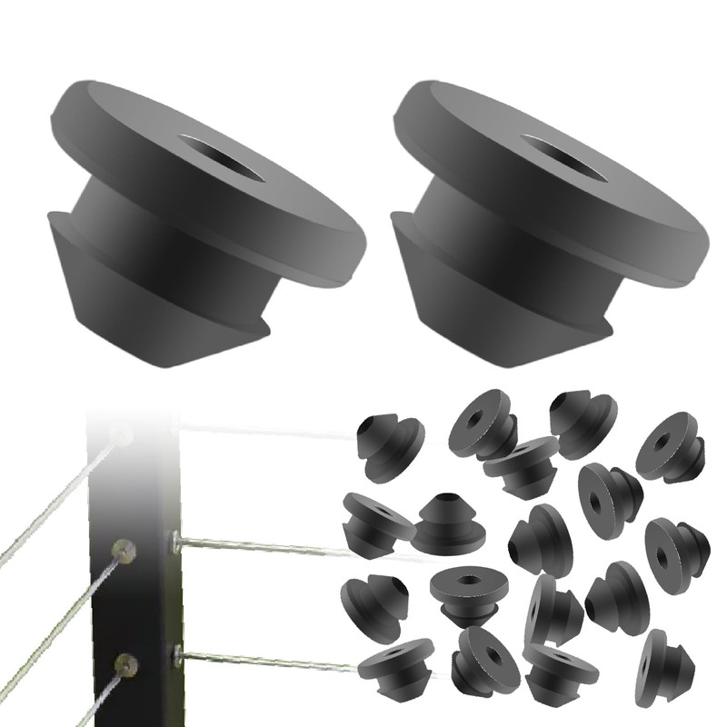 DUZFOREI 200 Pcs Cable Railing Kit Rubber Grommets Protector Sleeve