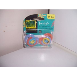 AVENT Tommee Tippee fun style 0-6 months pacifier orange purple New