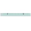 TREATLIFE HOME Floating Shelf Clear Tempered Safety Glass, 39.4" x