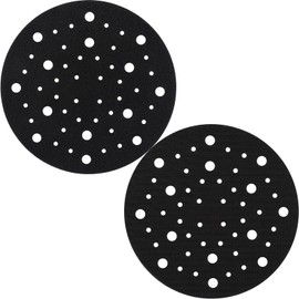 Shineboc Professional 2 pcs Pad Savers 52 Holes for Sander Replacement Cushion Pad Impact-Resistant Noise Reduction Protection Polisher for Hook & Loop Random Orbital (150mm)