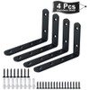 Sayayo 4MM Thick Shelf Bracket Heavy Duty, Wall Brackets for